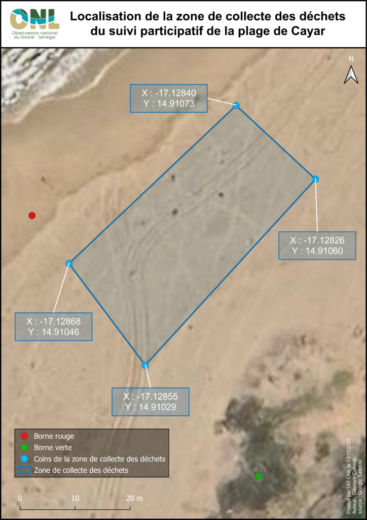 zone de collecte de dechets à Cayar